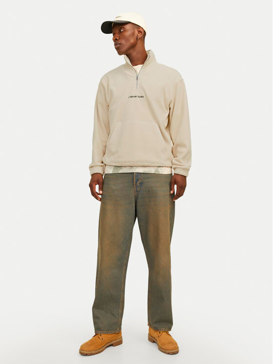 Jack&Jones Jack&Jones Felpa di pile Vesterbro 12262981 Beige Relaxed Fit