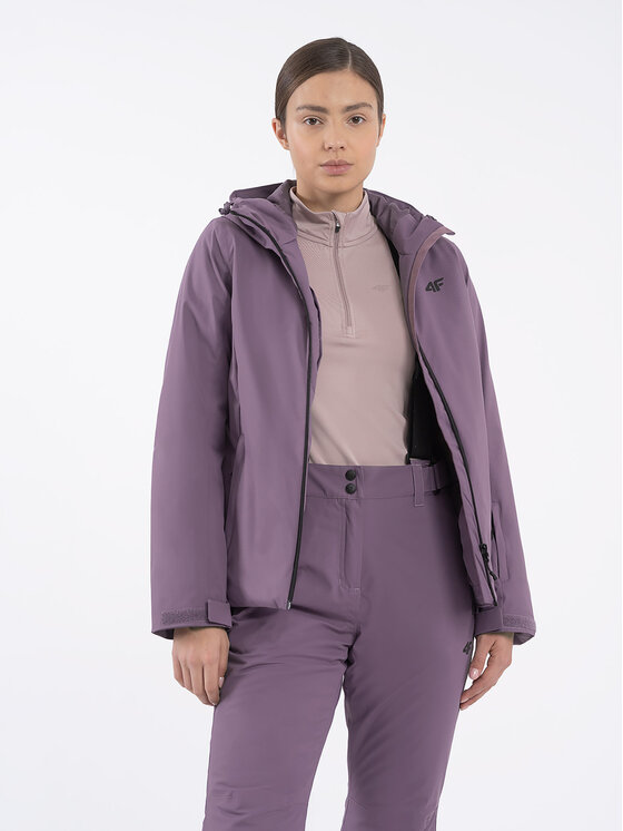 4F 4F Skijacke 4FAW23TJACF120 Violett Regular Fit