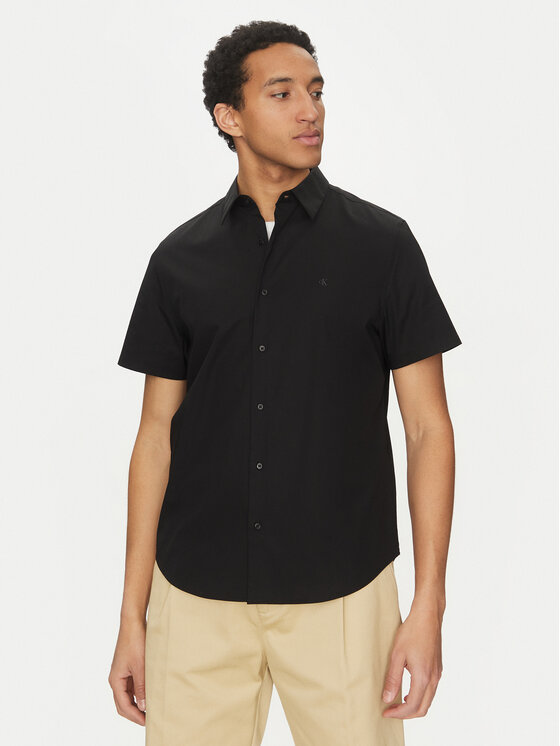 Calvin Klein Calvin Klein Сорочка Classic LV04LB125G Чорний Regular Fit