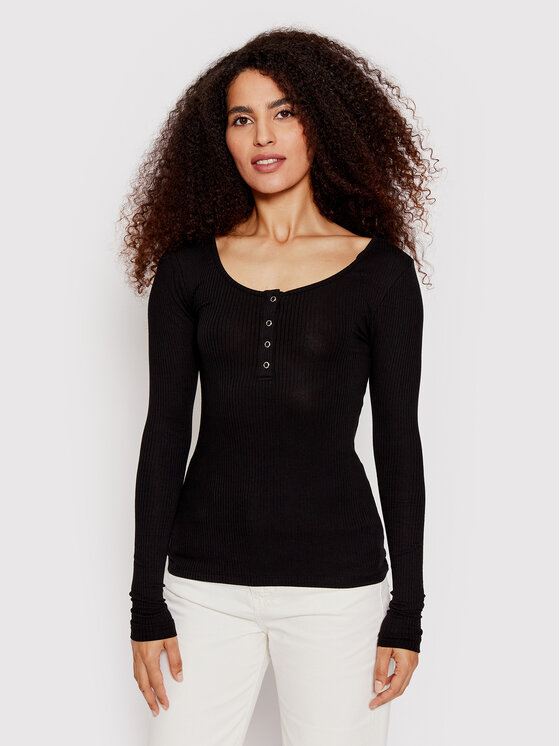 Pieces Pieces Särkpluus Kitte 17101437 Must Slim Fit