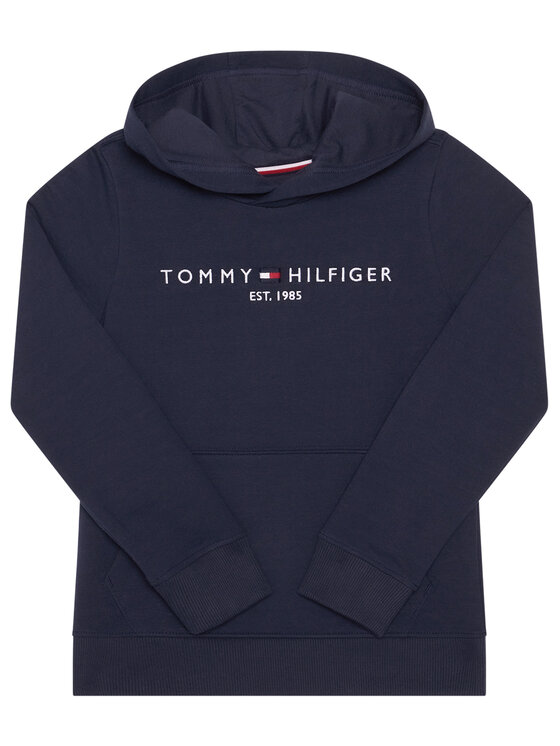 Tommy Hilfiger Mikina Essential Hoodie KB0KB05796 D Tmavomodr