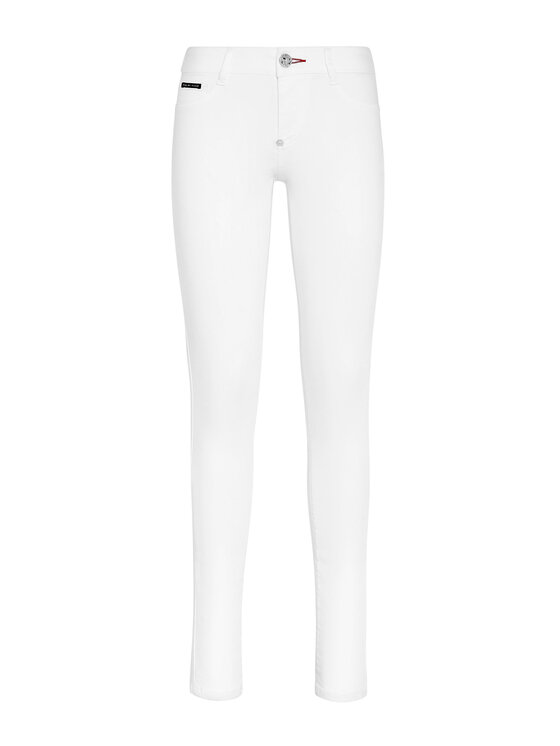 PHILIPP PLEIN PHILIPP PLEIN Džegínsy 5461 Biela Jegging Fit