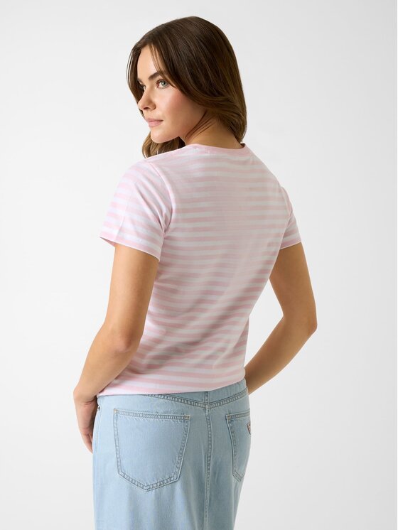 Guess Jeans Guess Jeans T-Shirt 182187 Fioletowy Classic Fit
