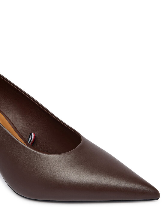 Tommy Hilfiger Tommy Hilfiger Körömcipők Th Smooth Leather Pump FW0FW08960 Barna