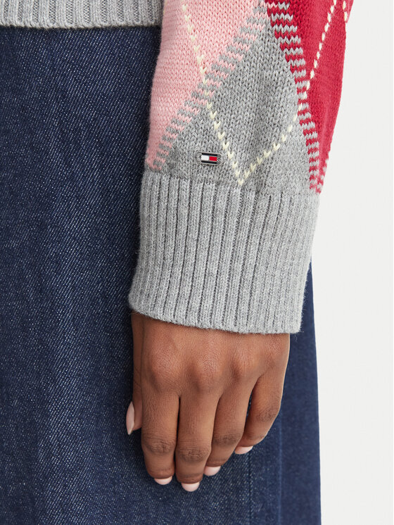 Tommy Hilfiger Tommy Hilfiger Svetr WW0WW51385 Barevná Regular Fit