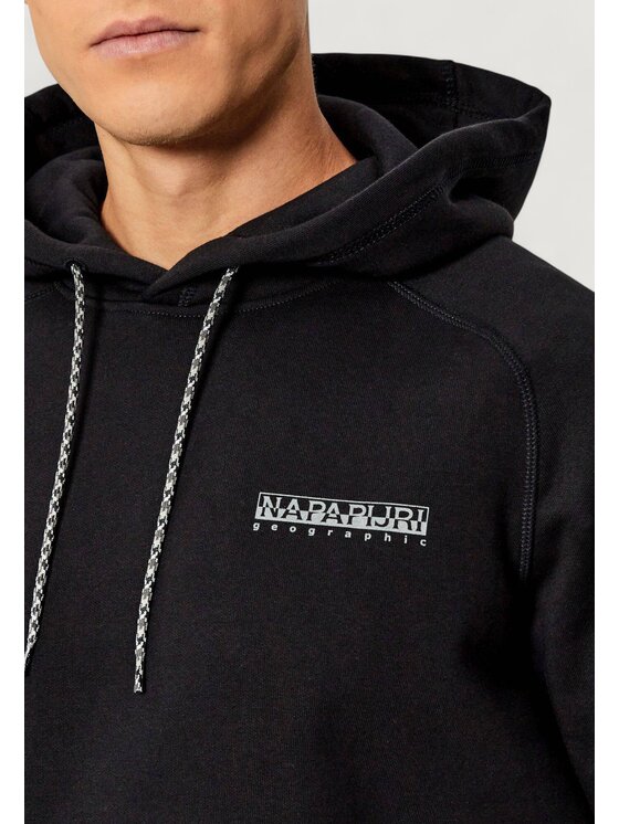 Napapijri Napapijri Felpa B-BACK GRAPHIC H Nero Modern Fit