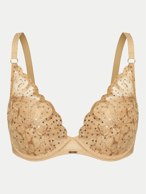 Chantelle Chantelle Сутиен с банели Fleurs Si C12Q20 Бежов