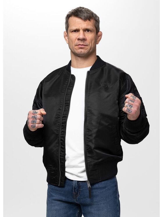 PITBULL PITBULL Kurtka przejściowa MA-1 AKRON Czarny Regular Fit