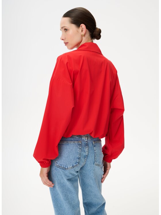 LEBRAND LEBRAND Kurtka bomber Hailey Czerwony Oversize
