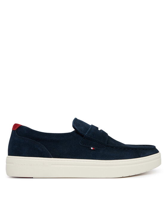 Tommy Hilfiger Tommy Hilfiger Poltopánky Modern Light Hybrid Suede Loafer FM0FM05786 Tmavomodrá