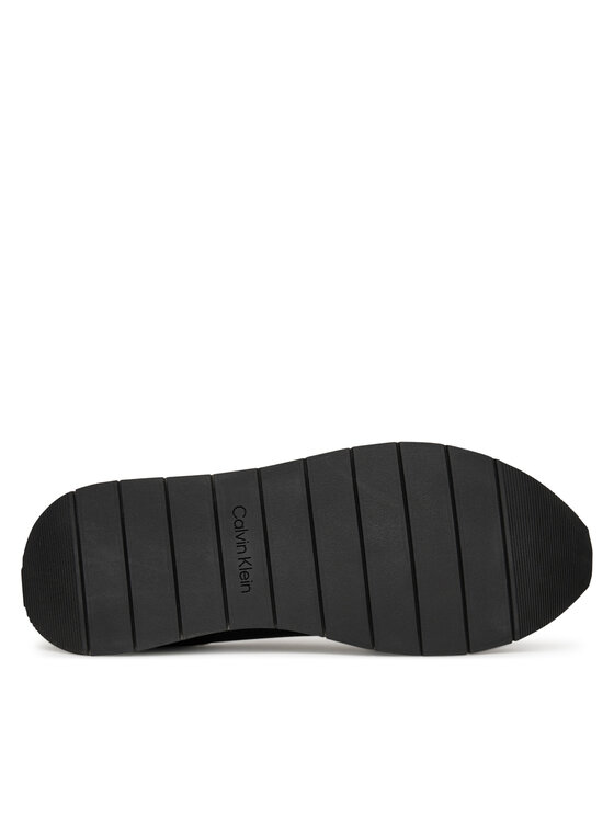 Calvin Klein Calvin Klein Сникърси Low Prof Runn Laceup Perf Lth HM0HM01871 Черен