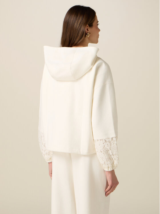 Oltre Oltre Felpa G874J004313N021 Bianco Regular Fit