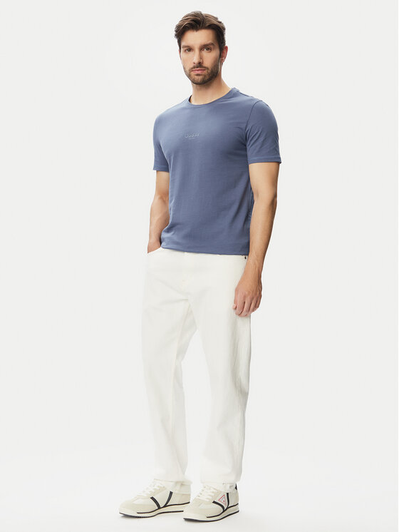 Guess Guess T-Shirt 153107 Niebieski Classic Fit