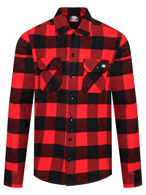 Dickies Dickies Košeľa Unisex New Sacramento DK0A4XDZRDX Červená Regular Fit