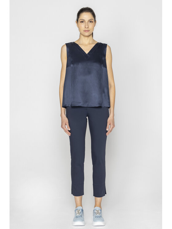 Deni Cler Milano Deni Cler Milano Top W-DC-0003-E2-L1-58-1 Granatowy