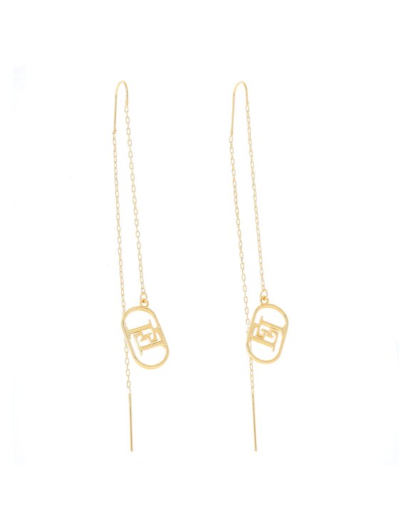 Elisabetta Franchi Orecchini OR-54M-42E2-V150 Oro, taglia : 00