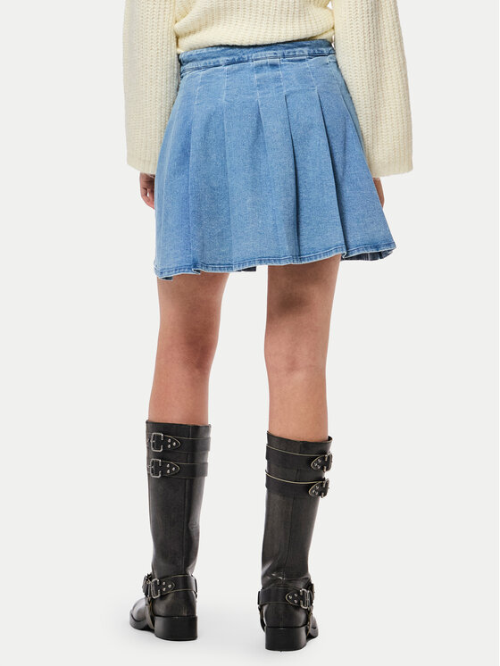 Pieces Pieces Джинсова спідниця Silje 17156077 Голубий Regular Fit