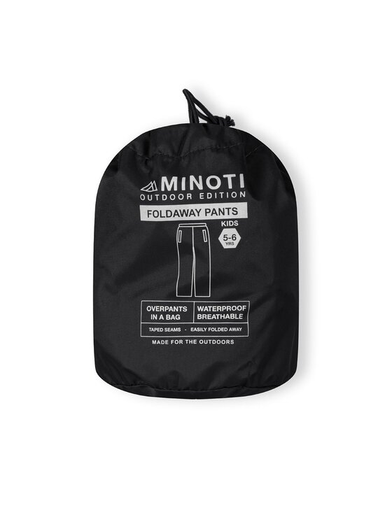minoti minoti Spodnie przeciwdeszczowe 27KMPANT1 Czarny Regular Fit