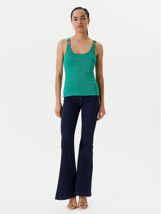 Morgan Morgan Top 251-DIDONI Zielony Slim Fit