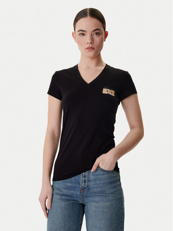 Armani Exchange Armani Exchange T-shirt XW001803 AF16294 UC001 Crna Regular Fit