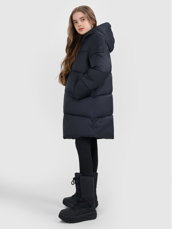4F 4F Kurtka puchowa OUTERWEAR Czarny Regular Fit