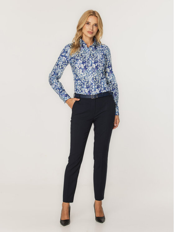 Willsoor Willsoor Koszula 61379 Niebieski Close Fit
