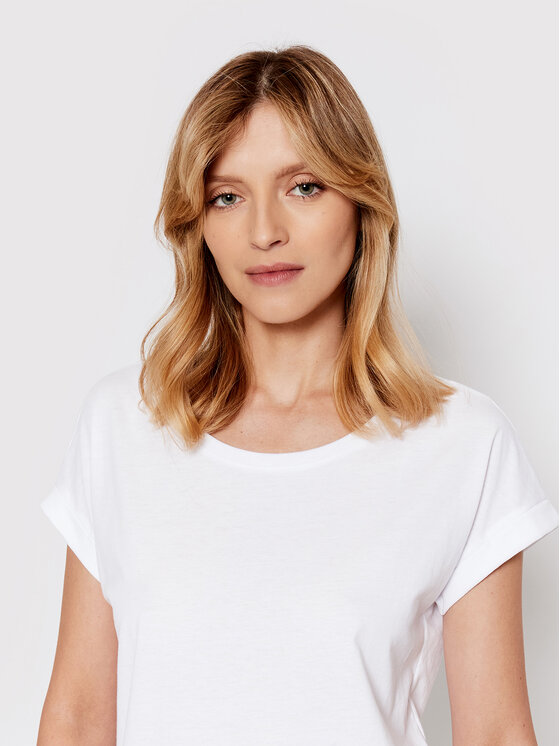 Vila Vila T-Shirt Dreamers 14025668 Biały Regular Fit