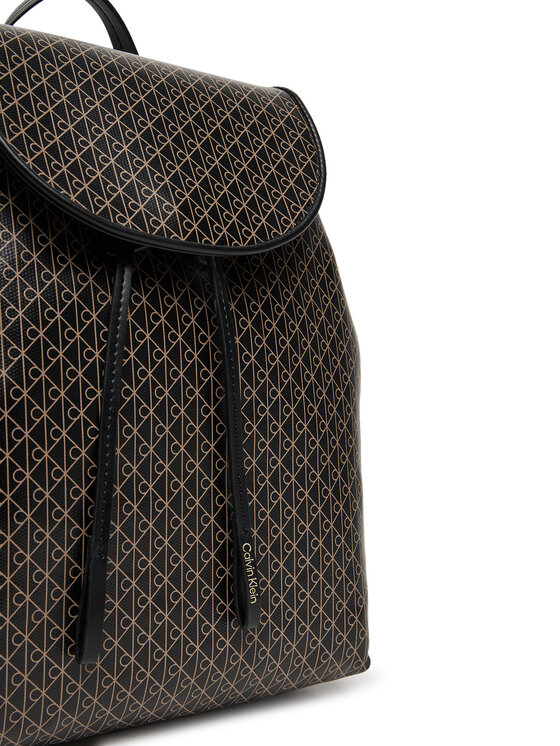 Calvin Klein Calvin Klein Plecak Emblem Aop Flap Backpack LV04F3271G Czarny