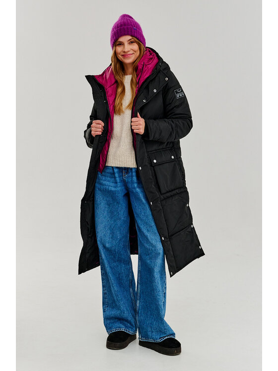 NAOKO Zimné bundy Aurora Čierna Regular Fit