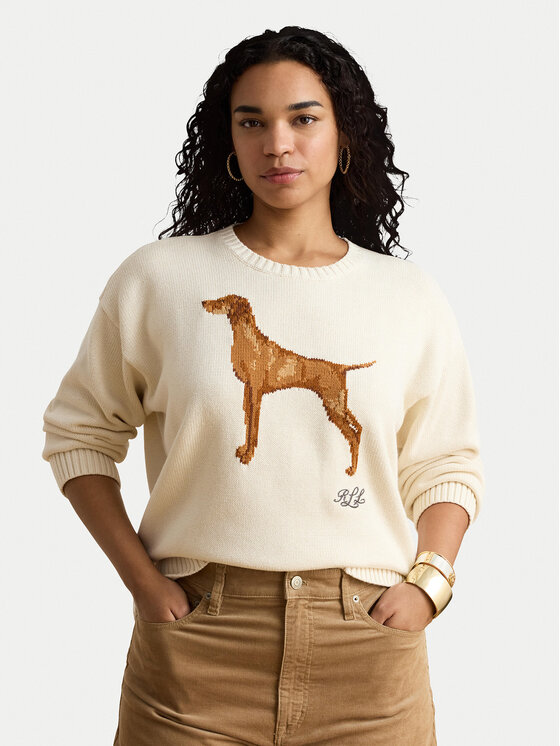 LAUREN RALPH LAUREN LAUREN RALPH LAUREN Svetr 200P14120001 Krémová Regular Fit