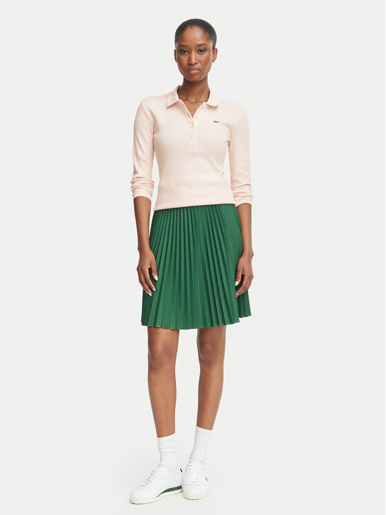 Lacoste Lacoste Polo DF5281 Różowy jasny Slim Fit