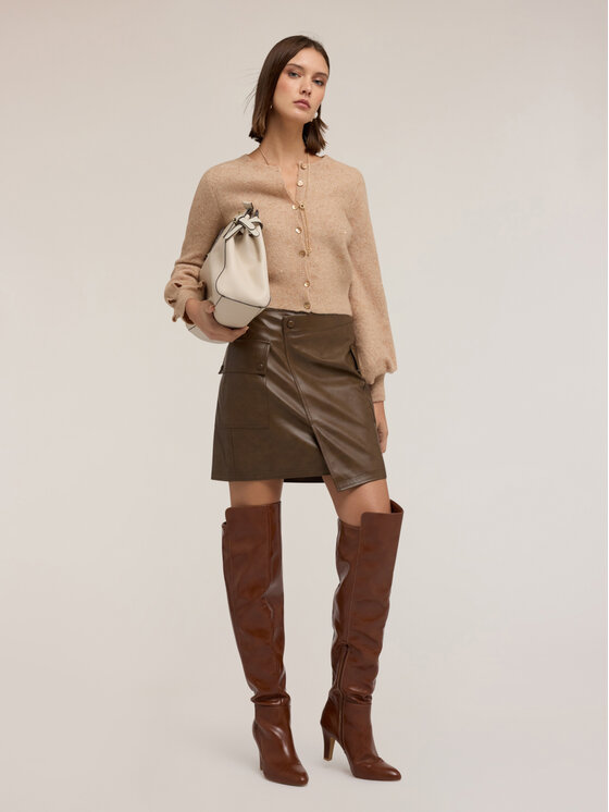 Motivi Motivi Maglione M013W003686N012 Crema Regular Fit