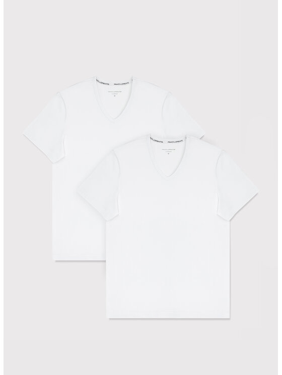 Pako Lorente Pako Lorente Komplet t-shirtów U000B-TT-002 Biały Slim Fit