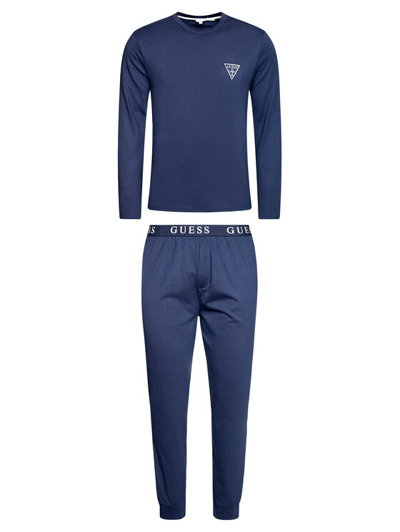 Guess Guess Pyžamo U0BX00 K8HM0 Tmavomodrá Regular Fit