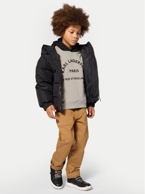 Karl Lagerfeld Kids Karl Lagerfeld Kids Zimné bundy Z31393 D Čierna Regular Fit