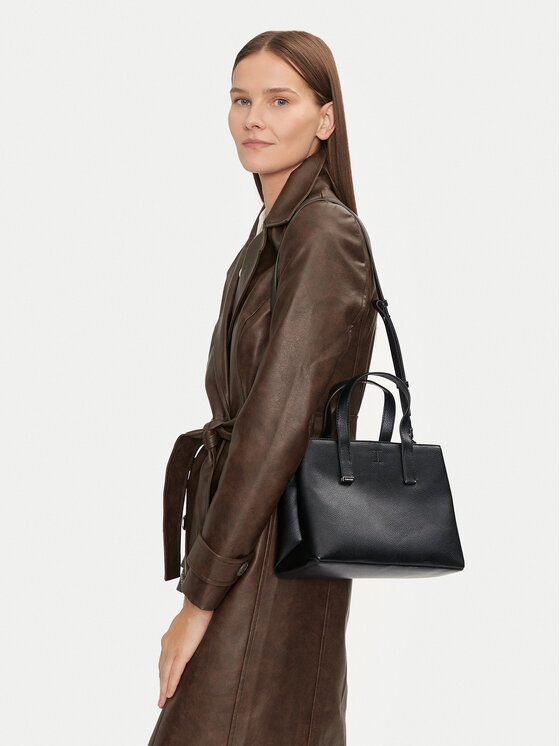 Calvin Klein Calvin Klein Τσάντα Ck Plaque Small Tote K60K612781 Μαύρο