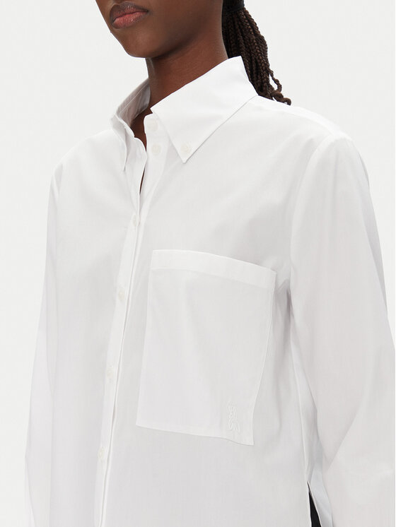 Patrizia Pepe Patrizia Pepe Cămașă 8C0722/A4XB-W103 Alb Regular Fit