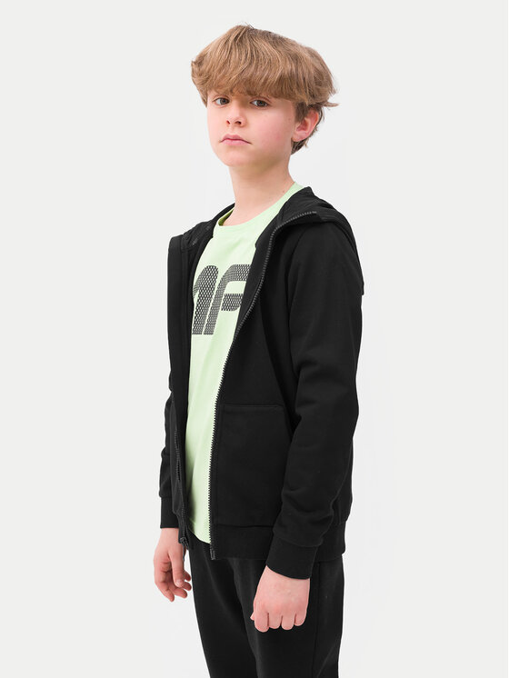 4F 4F Mikina 4FJWSS24TSWSM0926 Čierna Regular Fit