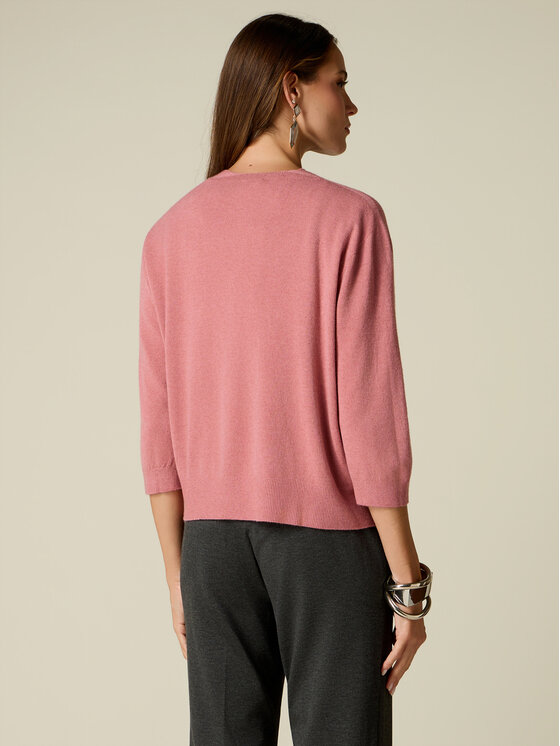 Oltre Oltre Cardigan M293E102207N006 Rosa Regular Fit