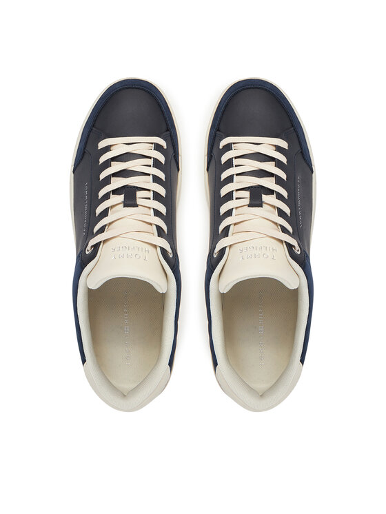 Tommy Hilfiger Tommy Hilfiger Laisvalaikio batai Court Mix Lnubuck FM0FM05410 Tamsiai mėlyna