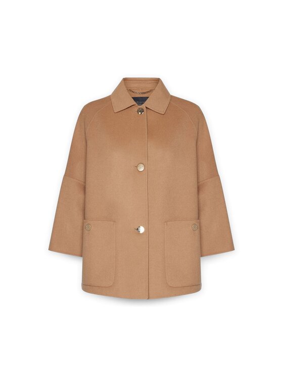 Elena Mirò Elena Mirò Cappotto 8038Z000011N012 Écru A-Line Fit