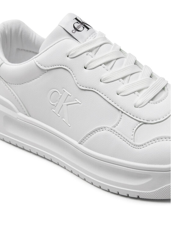Calvin Klein Jeans Calvin Klein Jeans Сникърси Low Cut Lace-Up Sneaker V3A9-80980-1355 S Бял