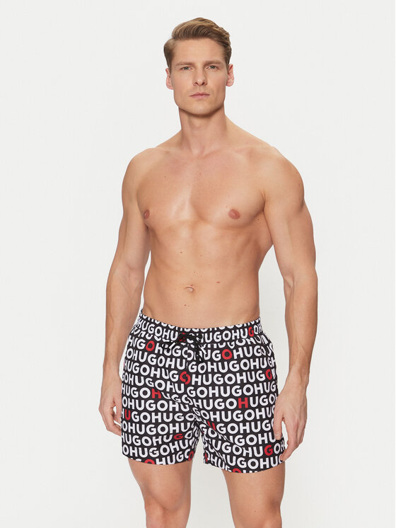 HUGO HUGO Plavecké šortky Tortuga 50535412 Čierna Regular Fit