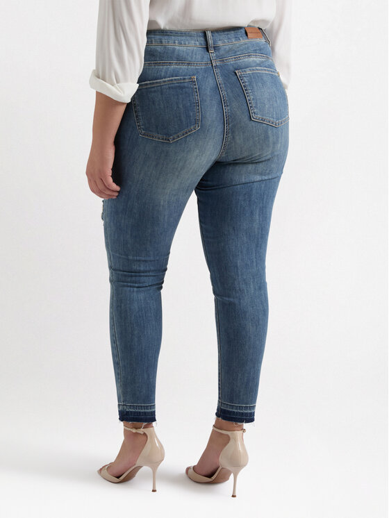 Fiorella Rubino Fiorella Rubino Jeansy P589T004863N024 Niebieski Skin Fit