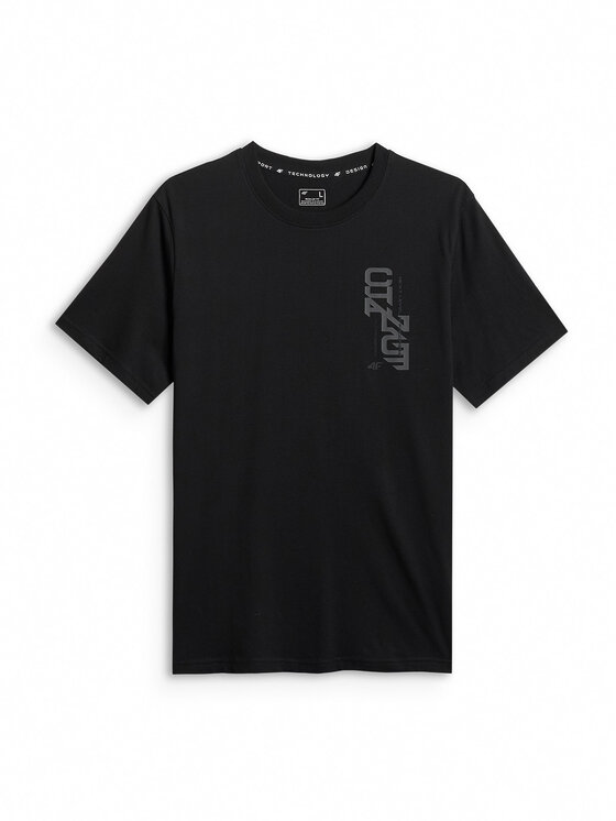 4F 4F T-Shirt BRAND CODE Czarny Regular Fit