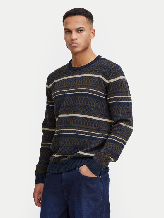 Blend Blend Sweater 20717485 Sötétkék Regular Fit