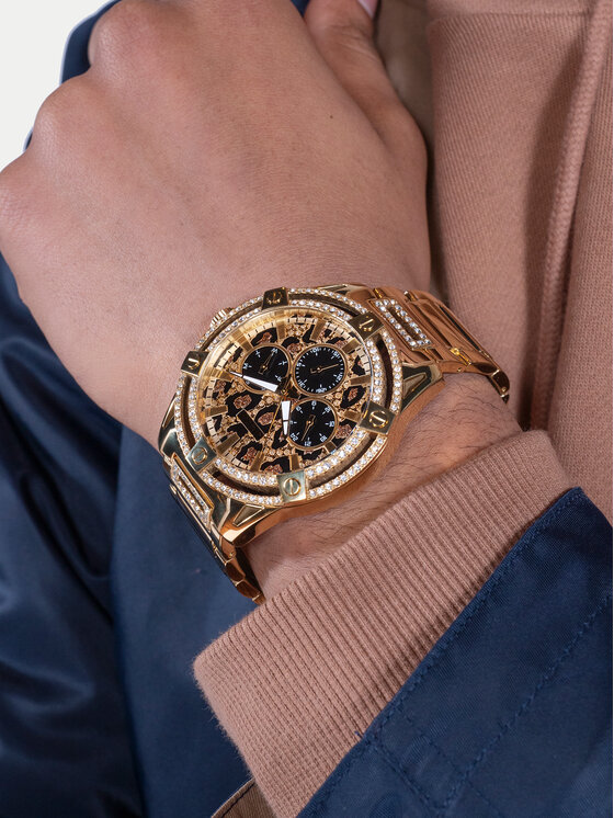 Guess Uhr King GW0497G4 Goldfarben