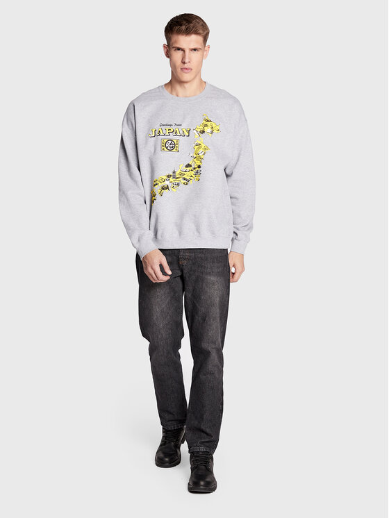 Felpa 75327767 Grigio Regular Fit