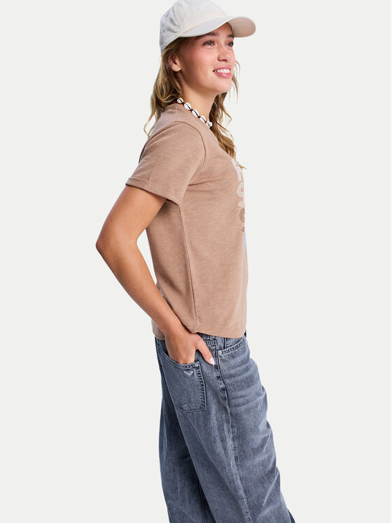 Roxy Roxy T-Shirt ERJZT06024 Καφέ Regular Fit