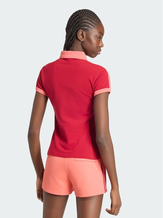 adidas adidas Polo 159123 Czerwony Slim Fit